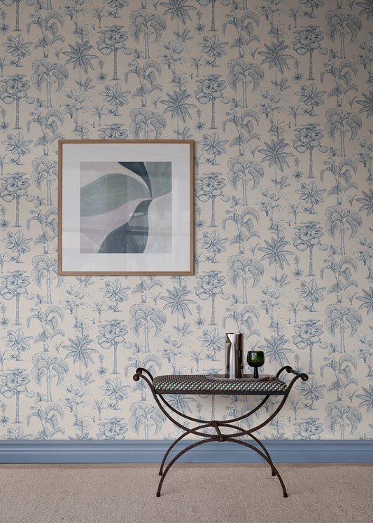 Adele, Blue - S10649 - Sandberg Wallpaper