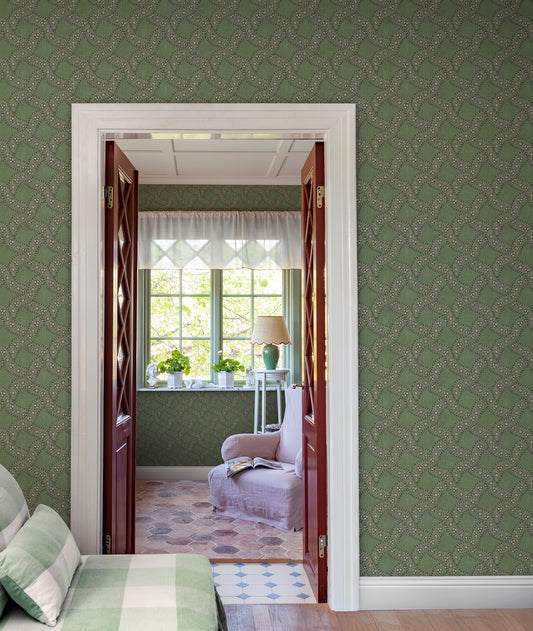 annie, green - s10822 - sandberg wallpaper