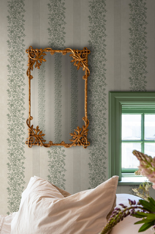 natalie, green - s10824 - sandberg wallpaper