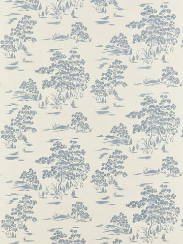 Scalamandre - Katsura Embroidered Toile Sky Wallpaper - SC 0001WP88445