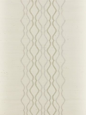 Scalamandre - Valentina Embellished Sisal Frost Wallpaper - SC 0001WP88447