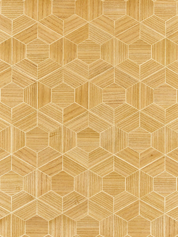 scalamandre - hive wood cashew wallpaper - sc 0001wp88467