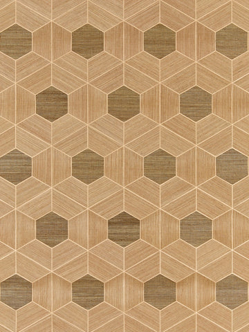 scalamandre - hive sisal burnished wallpaper - sc 0001wp88468