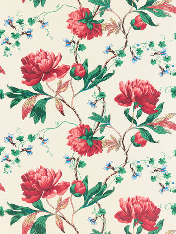 scalamandre - isadora red multi wallpaper - sc 0001wp88562
