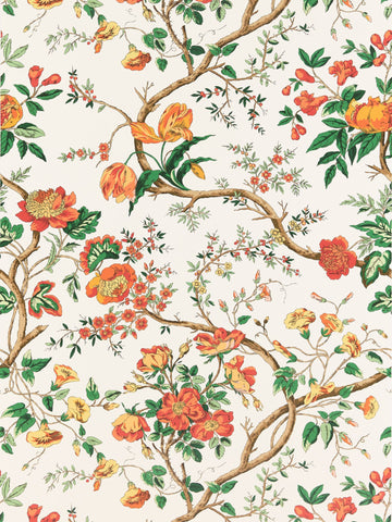 scalamandre - persephone persimmon wallpaper - sc 0001wp88563