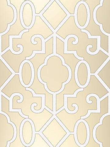 Scalamandre - Ming Fretwork Champagne Wallpaper - SC 0002WP88356