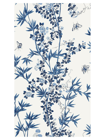 scalamandre - jardin de chine porcelain wallpaper - sc 0002wp88375