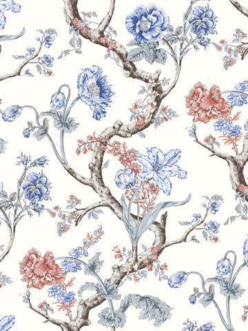 scalamandre - andrew jackson floral riviera wallpaper - sc 0002wp88432