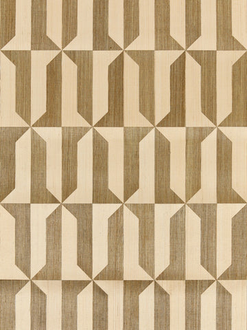 scalamandre - mezzo sisal champagne and galleon gold wallpaper - sc 0002wp88463