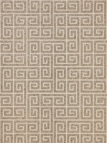 scalamandre - fret mosaic grasscloth tiger eye wallpaper - sc 0002wp88557