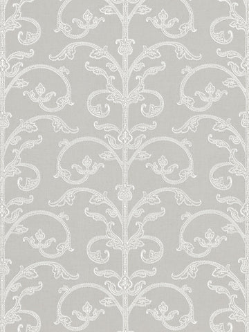 scalamandre - saxony scroll steel wallpaper - sc 0002wp88558