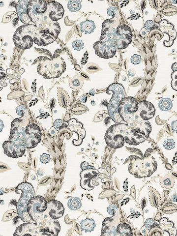 Scalamandre - Cumbria Smoke on Ivory Wallpaper - SC 0002WP88589