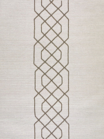 scalamandre - adelaide beaded sisal pewter wallpaper - sc 0003wp88385