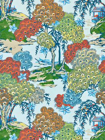 Scalamandre - Sea Of Trees Kaleidescope Wallpaper - SC 0003WP88553
