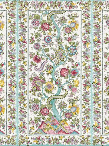 scalamandre - metropolitan palampore mural flower garden mural - sc 0003wp88567