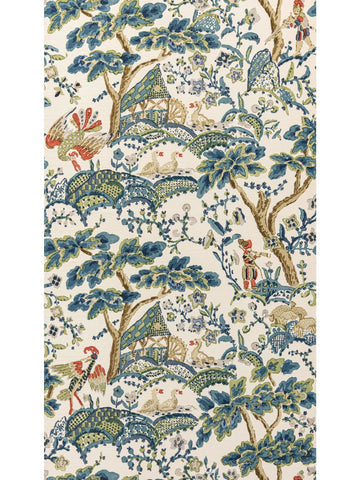 Scalamandre - Kelmescott Peacock on Sand Wallpaper - SC 0003WP88588