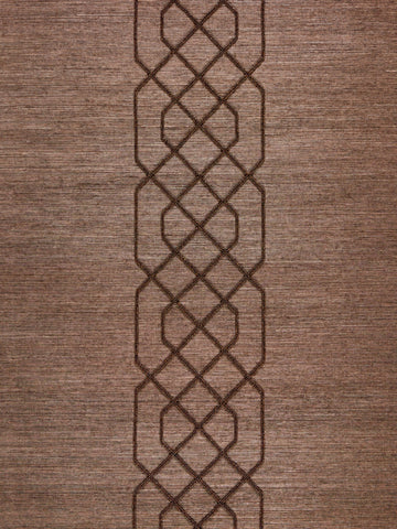 scalamandre - adelaide beaded sisal chocolate wallpaper - sc 0004wp88385