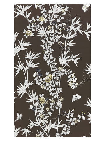 scalamandre - jardin de chine espresso wallpaper - sc 0005wp88375