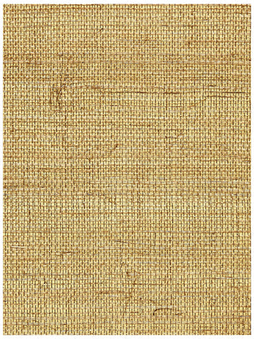 scalamandre - sisal metallic burnished gold wallpaper - sc 0007g1194