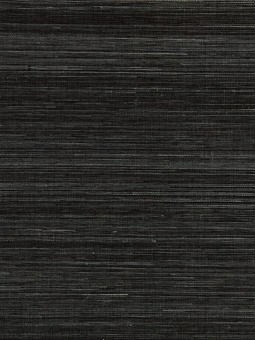 scalamandre - shantung grasscloth black pepper wallpaper - sc 0012wp88347