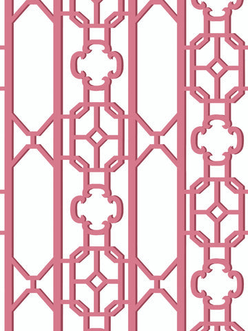 scalamandre - joanna fret raspberry wallpaper - sc 0014wp88582d
