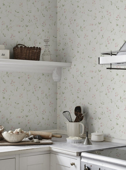 sanna light pink - 490-24 - sandberg wallpaper
