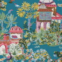 t20822 | mystic garden, eden teal - thibaut wallpaper