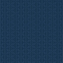 T20858 | T-Square, Eden Navy - Thibaut Wallpaper