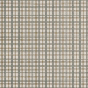 HUNTLEY PLAID - Grey and Beige - Thibaut - T44054 - STRIPES & CHECKS RESOURCE