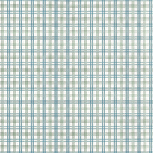 HUNTLEY PLAID - Peacock Blue and Green - Thibaut - T44055 - STRIPES & CHECKS RESOURCE