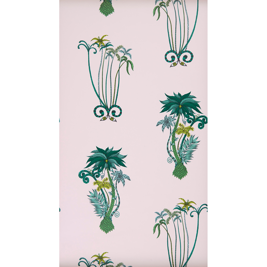 Clarke & Clarke - Jungle Palms - Pink - W0101/04.CAC.0