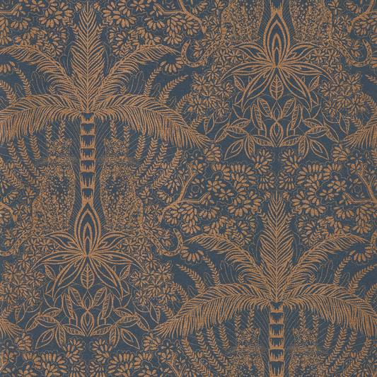 Clarke & Clarke - Leopardo - Copper/Midnight wallpaper - W0141/02.CAC.0