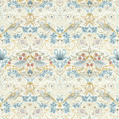 Clarke & Clarke - Strawberry Thief - Linen wallpaper - W0171/03.CAC.0