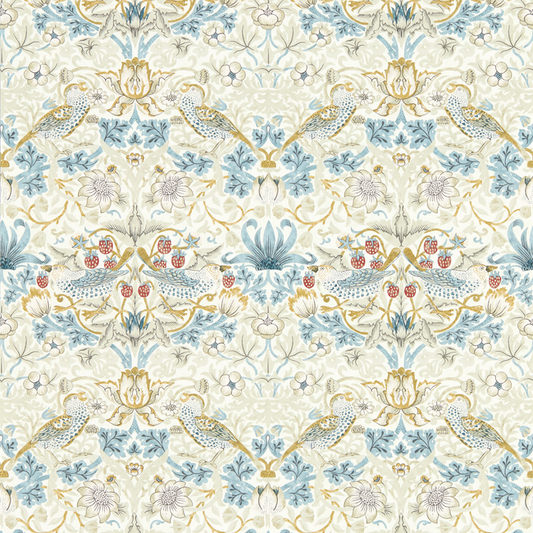 Clarke & Clarke - Strawberry Thief - Linen wallpaper - W0171/03.CAC.0