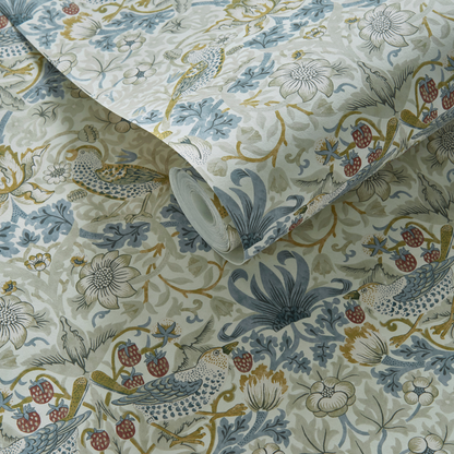 Clarke & Clarke - Strawberry Thief - Linen wallpaper - W0171/03.CAC.0