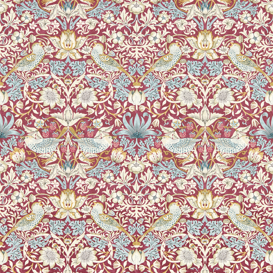 Clarke & Clarke - Strawberry Thief - Plum wallpaper - W0171/04.CAC.0