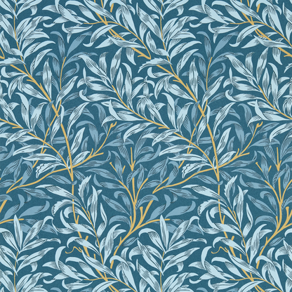 Clarke & Clarke - Willow Boughs - Denim wallpaper - W0172/01.CAC.0