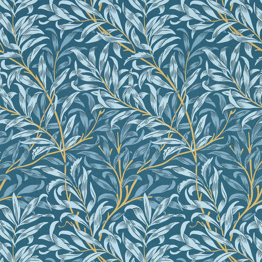 Clarke & Clarke - Willow Boughs - Denim wallpaper - W0172/01.CAC.0