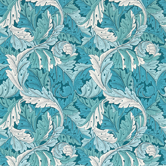 Clarke & Clarke - Acanthus - Teal wallpaper - W0175/04.CAC.0