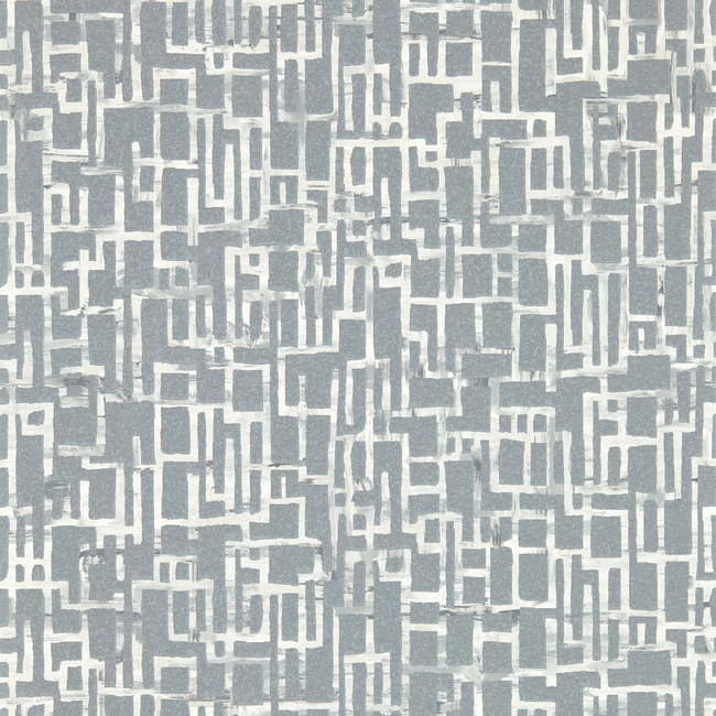 clarke & clarke - quadrata - steel wallpaper - w0184/03.cac.0