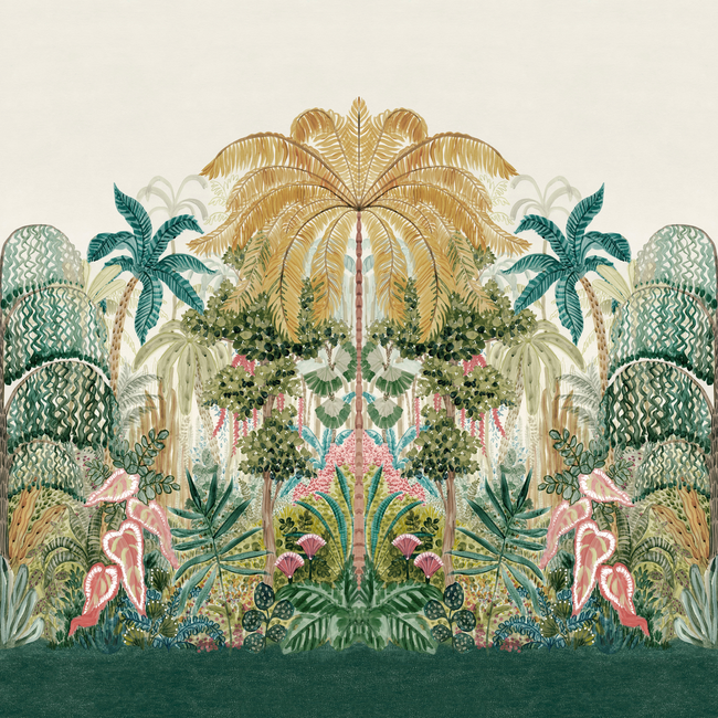 Clarke & Clarke - Mombasa - Tropical Banner wallpaper - W0187/01.CAC.0