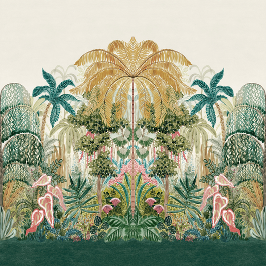 Clarke & Clarke - Mombasa - Tropical Banner wallpaper - W0187/01.CAC.0