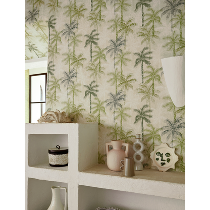 Clarke & Clarke - Palmyra - Denim wallpaper - W0189/01.CAC.0