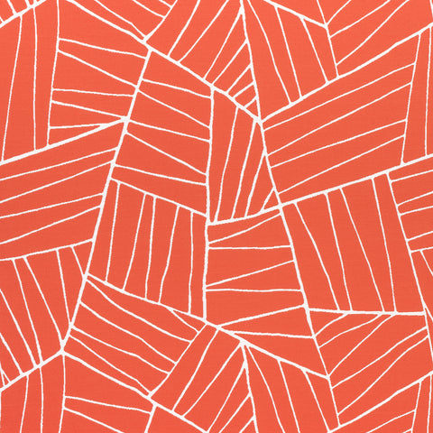 Jordan Coral Fabric - W74650 - Thibaut Fabric