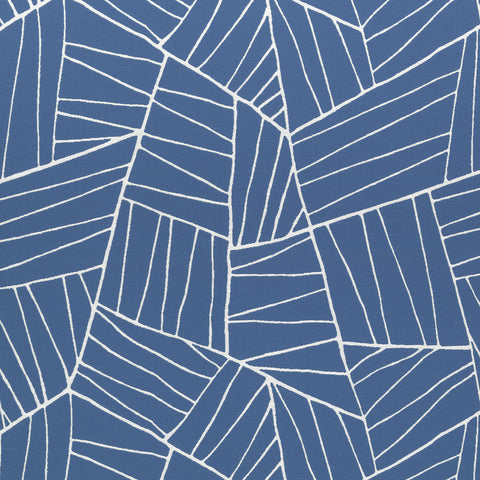 Jordan Royal Blue Fabric - W74654 - Thibaut Fabric
