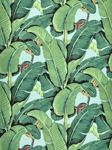 Scalamandre - Hinson Palm Wide Width Sky Wallpaper - WHN 000244000