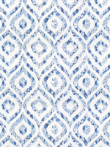 Scalamandre - Ikat Blue Wallpaper - WNM 0001IKAT