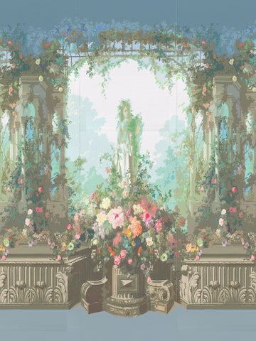 Scalamandre - Jardin Defosse Dyptich Chantilly Wallpaper - WNM 0001JARS