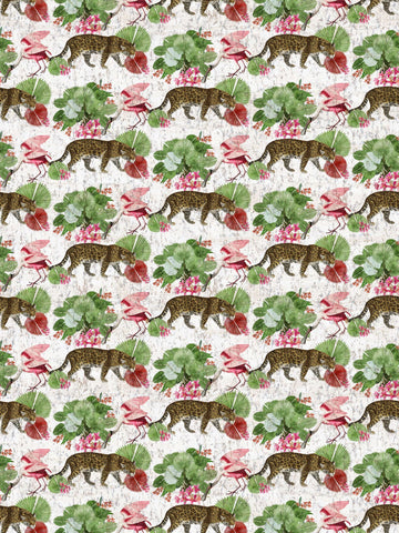 scalamandre - leopard walk colorful wallpaper - wnm 0001leop