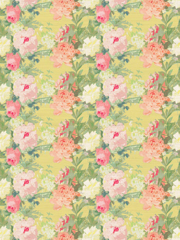 scalamandre - les fleurs lemon wallpaper - wnm 0002fleu